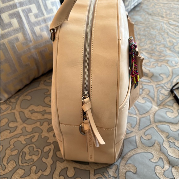 Consuela Cream Travel Bag with Colorful Accents - Picture 3 of 9